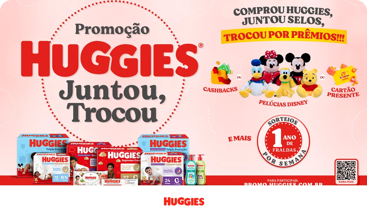 Huggies, juntou trocou