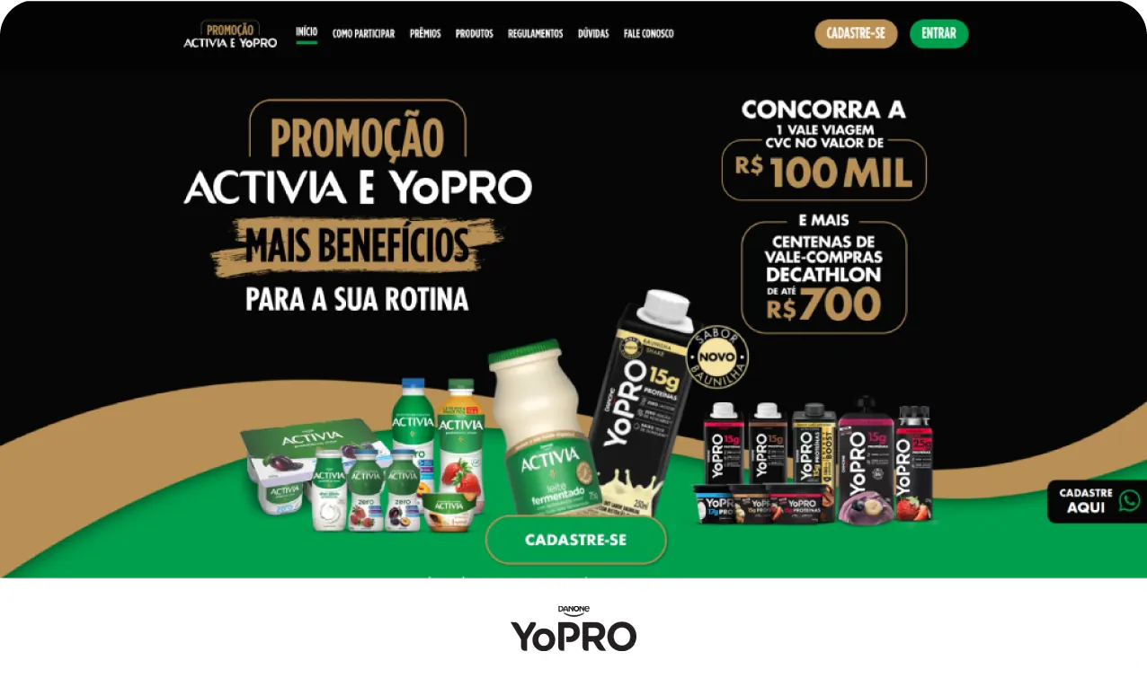 YoPro, Activia e YoPro