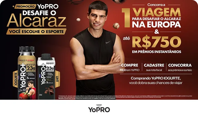 YoPro, desafie o Alcaraz